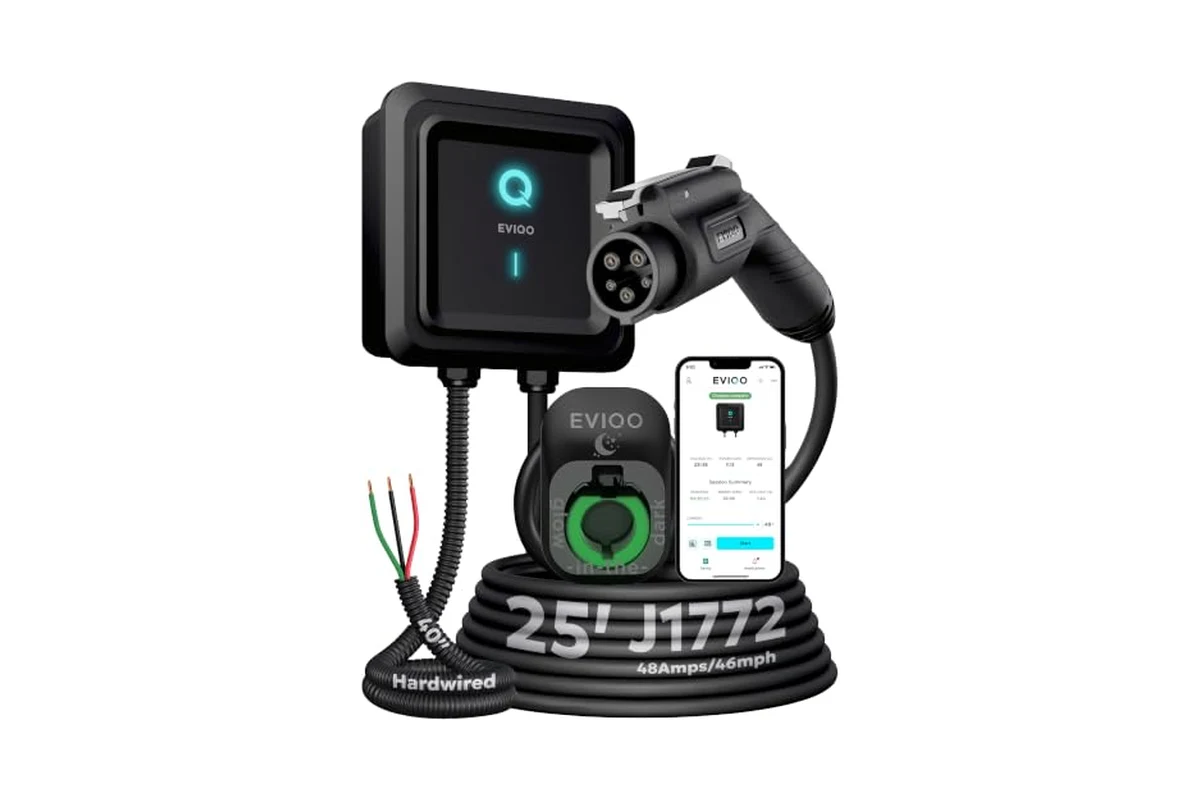 EVIQO Level 2 EV Charger J1772 48A Review: Hardwired Wall Charging Station