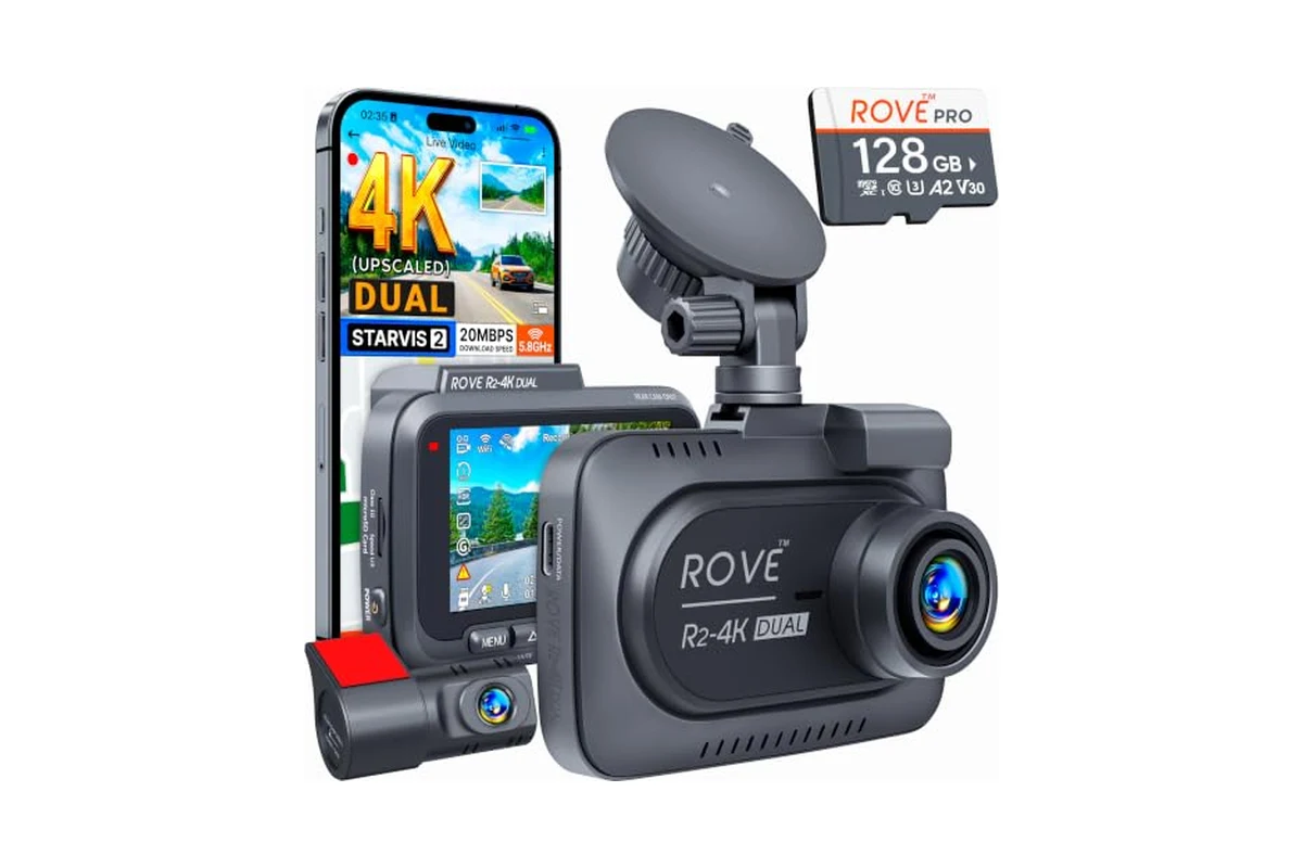 ROVE R2-4K Dual Dash Cam Review: STARVIS 2 and Free 128GB Card